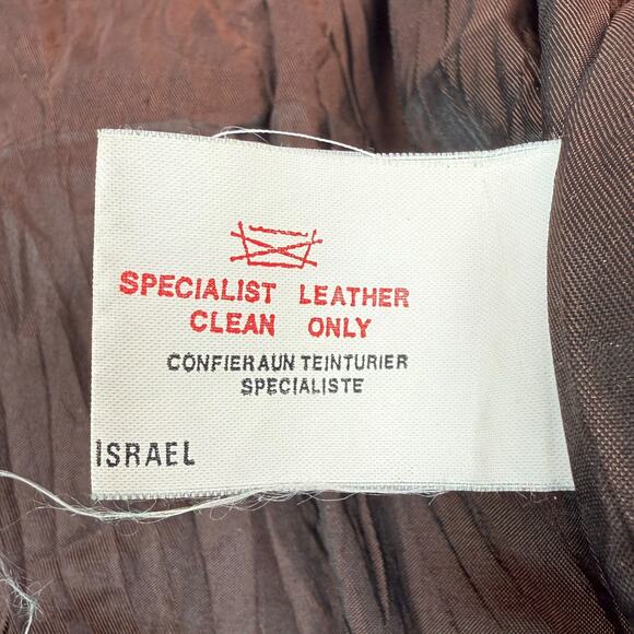 1980's Designer Men's black lamb leather jacket by COLLEZIONESA MAPPE MONDE - Picture 12 of 16